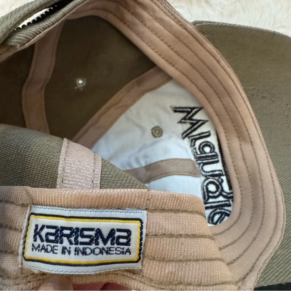 Vintage Wrangler Tan & Black Logo Ball Cap | Y2K 90s–2000s Made in Indonesia NWT
